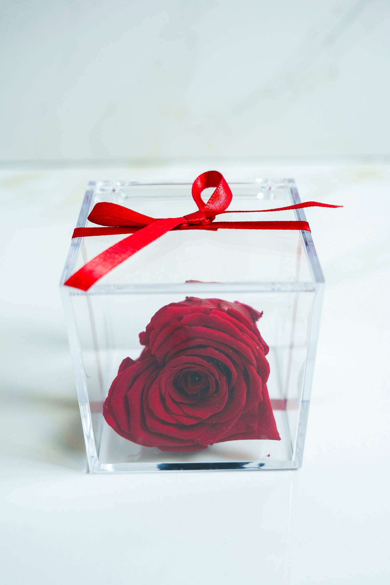 Rosa Preservada Corazon Rojo