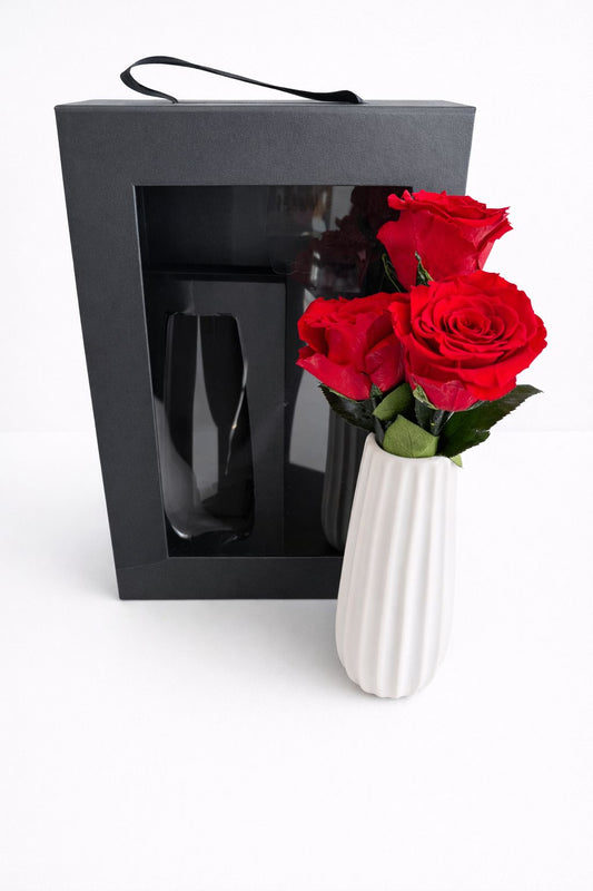 Kit Preservado 3 Rosas