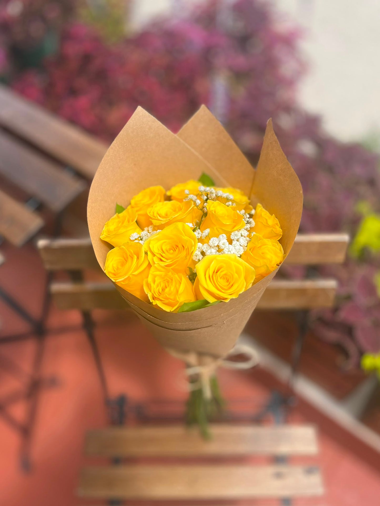 Bouquet 12 rosas amarillas